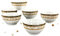 CreaTable, 15088, Serie Majestosa schwarz, 6-teiliges Geschirrset für 6 Personen, Müslischale aus Porzellan, spülmaschinen- und mikrowellengeeignet, Made in Europe