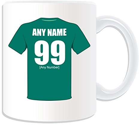 UNIGIFT Personalised Gift - Northern Ireland Mug (Football Team Design Theme, White) - Any Name/Message on Your Unique Mug - The Green and White Army Norn Iron
