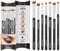 Set de Pinceaux de Maquillage pour les Yeux - Fard à paupières, Eyeliner Mélanger, Nuancer - Meilleur Choix 7 Pièce Essentials Kit - Crayon, Ombré, Fuselé, Définisseur - Poils Soyeux Synthétiques