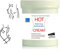 HOT Cream Sport und Anti-Cellulite Creme 500 ml zur Verbesserung der Haut Kontur, mit angenehmen Wärme-Effekt und erfrischenden Duft, enthält Zimt und Algen● Made in France