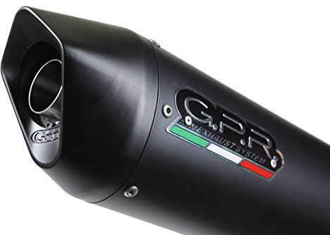GPR Exhaust System, Auspuff, DB.31.FUNE, Endkappe genehmigt, mit Derbi Senda Drd R/Sm 2009/13 Furore, schwarz