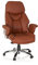 hjh OFFICE 608230 XXL Chefsessel Prado Kunstleder Braun Bequemer Bürosessel mit Dicker Polsterung, hohe Rückenlehne