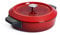 Woll 4054359014320 Casserole with lid and Silicone Handles, inductive, Diameter 28 cm, 7 cm high, 3.5 l, Suitable for All Types of cookers, cast Iron, Oven-Safe up to 250°, red