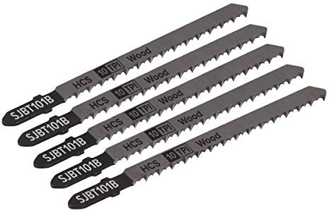 Sealey SJBT101B - Hoja de sierra de calar (100 mm, madera dura, 5 unidades)