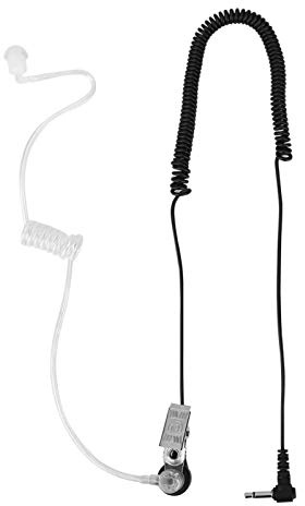 Sharainn Security Convert Headset, 3,5 mm Mono Listen Convert Tube Headset Anti-Radiation für Radio