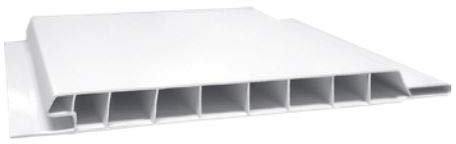 Moderne Verkleidungspaneele Basic aus Kunststoff Weiß 9 x 110 mm Länge 110 cm Fassadenpaneele Deckenpaneele Wandverkleidung