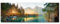BilderKing Wandbild Wasserfall Hintersee Bayern - 150cm x 50cm Acrylglas 5mm mit Alu-Dibond Verbund + Rückrahmen