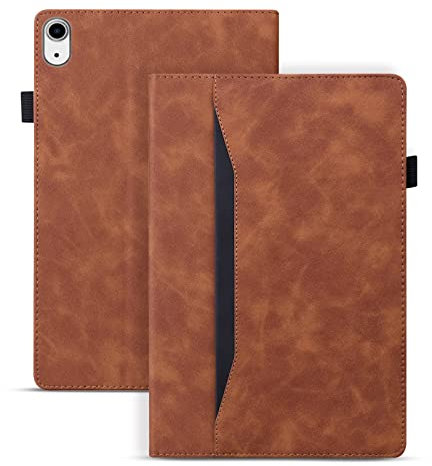 Rosbtib Funda iPad Mini 2024 (A17 Pro)/iPad Mini 6 2021 de 8.3 Pulgadas, Flip Cover con Magnético Función de Soporte PU Leather + TPU Cuero Case Cover para iPad Mini 6/7 - Marrón