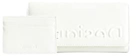 Desigual Portefeuille pour Femme Mone_Half Logo Mariona Accessoire de Voyage, Blanc., 22x5x11, Classique