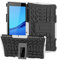 Accesorios para tabletas para Huawei MediaPad T5 Funda Protectora de TPU + PC a Prueba de Golpes con Textura de neumáticos con Soporte