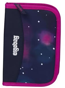 ergobag Federmäppchen Set 22-teilig, Lyra Buntstifte, Stundenplan-Fach, Kleingeld Fach, Lineal Bärlaxy - Lila