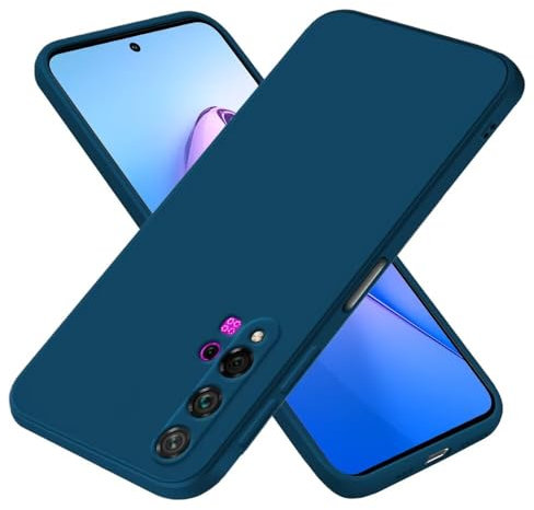 EASSGU Funda para Huawei Nova 5T / Honor 20 (6.26 Inches), Carcasa de Silicona Suave de TPU - Azul Zafiro