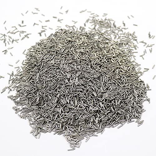 Mini spilli magnetici in acciaio inox da 1000 g per lucidatura gioielli, strumenti per la pulizia dell'incisione, strumenti per lucidare gioielli (0,3 x 5 mm)
