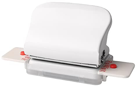 Sunydog Papierlocher, Kreis, 6 Löcher, Handlocher aus Metall, Kapazität von 5 Blättern, 6 mm, anwendbar für A4, A5, B5, Scrapbook, Tagebuch, ß