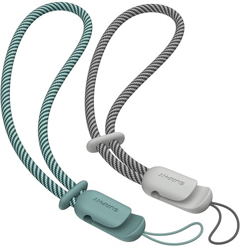 SURPHY 2 Pièces Cordons avec Dragonnes à Main pour Couple, pour Téléphone Portable, clé, USB, Lecteur MP3, MP4 et Plus