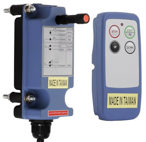 12V 24V 2 Kanäle Tasten Mini Drahtlose Kran Fernbedienung für Brückenkran Industrielle Elektrisch Hebezeug Winde Kippanhänger Funk Sender und Empfänger Saga L4