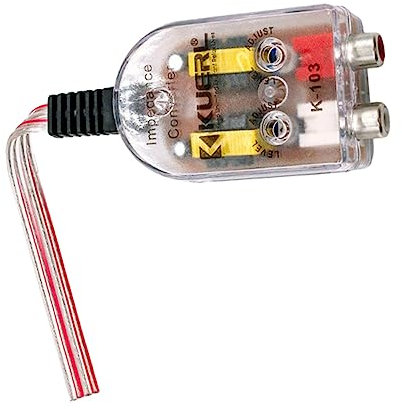 jojofuny Auto-audioadapter Hochfrequenz-niederfrequenz-konverter Auto-tonfrequenz-übertragungsgerät für Auto-soundsysteme