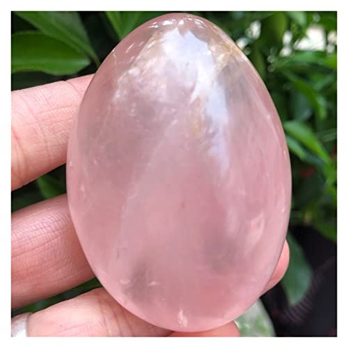 IDGTTLDF 1PC Natural Rose Quartz Crystal Massage Stones Crystals Voller Textur