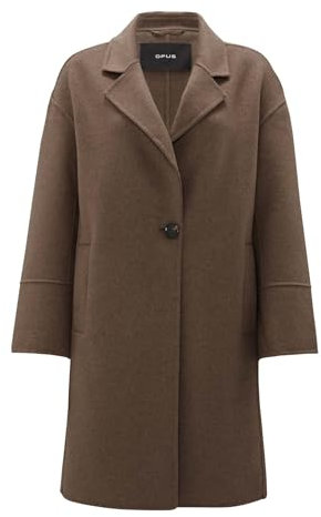 OPUS Damen Mantel | Kurzmantel HATILDE Oversize aus weichem Woll Mix Cocoa, 42