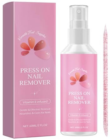 Nail Polish Remover, 60ml Fake Nail Remover Spray, Easily & Quickly Dissolve Glue In 5-7 Minutes, Doesn't Hurt Nails