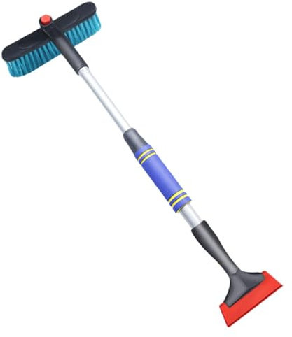 Auto Schneeschaber Schneeschieber Auto Schneeschieber 360° drehbar Eiskratzer mit abnehmbarem Griff Eiskratzer Fenster Eiskratzer Schneeschaber flexibel