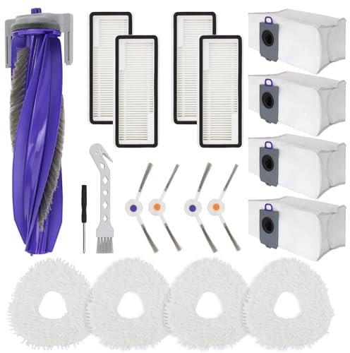 17 accesorios para aspiradora robot Narwal Freo Z Ultra, piezas de repuesto cepillo principal, cepillo lateral, filtro, almohadillas de fregona, bolsas de polvo