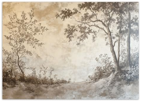 Feeby - 3d Tapete - 450x315cm - Fototapete Schlafzimmer - Wald Bäume Natur - Deko Wohnzimmer - Wallpaper - Wand Deko - Wandtapete - Wandbild XXL - Tapete - Wanddeko - Vliestapete - Wandbilder