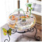 Tadoiooy Lotus Bowl Pflanzer, 6 Zoll runde Lotusblumenschale, klare Wasserlily -Schüssel, dekorative Glasschale für Blumen Sukkulente Hydroponic Plant Fish Home Decor