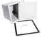 SERVICEWEBSHOP | Pozzetto per cavi elettrici con coperchio e chiusura ermetica, mm 270x270x240 h. Colore grigio