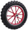 aqxreight 2,5 Bis 10 Dirt Bike Radnabenreifen Vorderradreifen mit Innenrohr Nabengummi Verschleißfester 10-Zoll-Radnabenreifen für 49 Kleine Off-Road-Motorräder Premium-Metall (Rot)