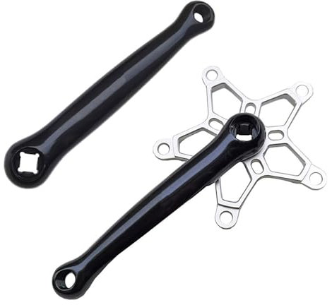 mioosho Doppel-Ketten-Kurbelarm aus Aluminiumlegierung, Klapprad, Mountainbike, 170 mm