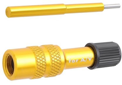 Aluminum Schradar Valve Adapter – Fork Suspension Pump Connector, Road Bike Accessory | Inflator Air Attachment Nozzle, City Mountain Adapter Device, for Cycle Front Shock Inflating Tool Setup