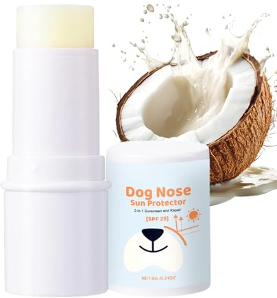 Hund Sonnenschutz, Hundenasen-Sonnenschutz Balsam Wasserdichte Hydratisierende Nasenpfote Soother Stick Feuchtigkeitsspendend UVA -Beschützer Ungiftig Kompakte Safe