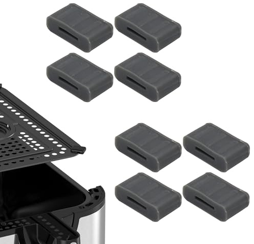 EMtronics 9L Double Air Fryer Crisper Rack Silicone Corners (8 Pack) for EMAFDD9L / EMDAF9LD Series