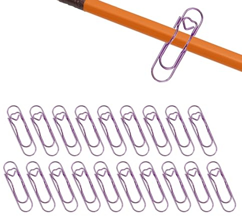 Journal Stifthalter, Metall Clip Organizer, 20 Stück Stilvolles Schreibwaren-Set Highlight, langlebiges Legierungszubehör mit schlankem Design, Notebook Schreibtisch Organizer mit Clips