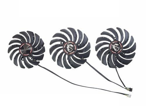 ZPZOZDR Laptopteile PLD09210B12HH PLD10010B12HH DC12V grafikkarte Fan für MSI für RTX 2080 2080Ti 2070 für SUPER für Gaming X für Trio Video Karte lüfter(3PCS Set)