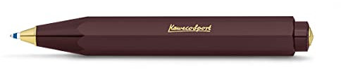 Kaweco 10000492 Classic Sport Bordeaux I Business Kuli aus hochwertigem Kunststoff I 12g leichter Edel Kugelschreiber I Taschen-Kugelschreiber mit zuverlässiger Herzkurvenmechanik I Druckkugelschreiber 10,5cm (Bordeaux)