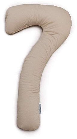 Theraline my7 Seitenschläferkissen mit Bezug, waschbar 60°C, Stillkissen & Lagerungskissen ergonomisch mit integriertem Kopfkissen, Kissen für Seitenschläfer mit wattiertem Bezug für mehr Komfort