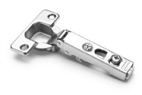 2 Stück Clip-Top Standardscharniere Möbelscharniere Metall vernickelt, Topf 35mm, 110 Grad Öffnungswinkel, Anschlag vollaufliegend