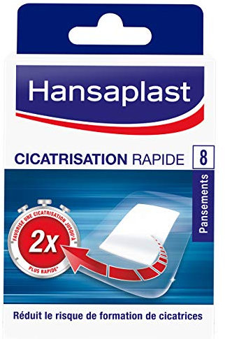 Hansaplast Pflaster, schnelle Wundheilung, mit Aktivgel, groß, 8 Stück