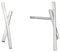 Silverly Frauen .925 Sterling Silber Zeitgenössische X Criss Cross Ohrstecker