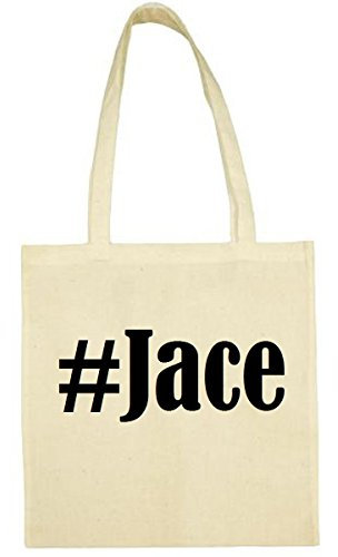 Reifen-Markt Tasche #Jace Größe 38x42 Farbe Natur Druck Schwarz