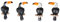 Rayher 46353000 Polyresin Tukan, 3 x 4,5 cm, Btl. 4 Stück