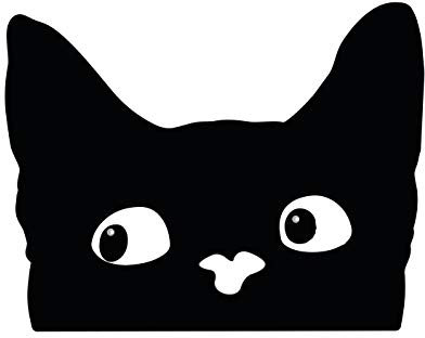 Aufkleber Katze Katzenblick Fun Autoaufkleber Sticker Waschstrassenfest UV-Beständig Premium Edition