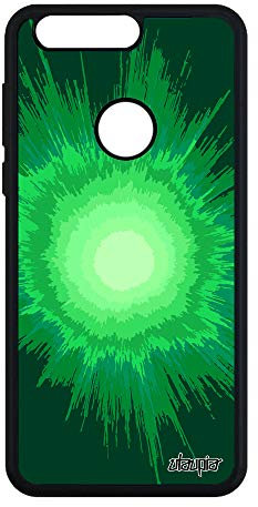 utaupia Coque pour Honor 8 Silicone Explosion Galaxie Vert Texture Motif Original Portable Soleil Design Espace Rigide de Protection coloré