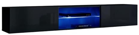 Paris Prix Meuble TV LED Design Switch III 180cm Noir