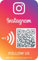 MESSAGENES | Instagram Aufkleber mit QR - NFC | Packung mit 2 Einheiten Kartengröße | Erhöhen Sie Anhänger auf 1 Klick | für Unternehmen und Handel | QR's wiederverwendbar | für Wand, Fenster