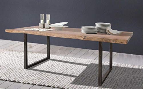 Esstisch Live Edge 6726-I Wolf Möbel Küchentisch Holztisch 200x90 cm Acana Baumkante Platte 55 mm