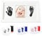 PewinGo Fußabdruck Baby Set,Baby Handabdruck und Fußabdruck mit 3 Tintenlos Fußabdruck Stempelkissen Baby und Hölzern Baby Bilderrahmen-Personalisierte Baby Geschenke