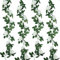 Künstliche Rosen Girlanden Rosen Ranken Blätter Banner zum Aufhängen Blumen Girlande Gefälscht Rosenblütenrebe für Hochzeit Bogen Zeremonie Haus Garten Party Wand, 14,4 Fuß (Weiß, 2 Stücke)